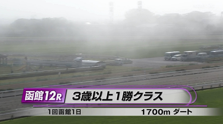 【函館12R】濃霧だあああああああああああああ