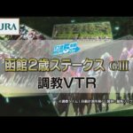 【調教動画】2022年 函館2歳ステークス|JRA公式