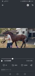 ドウデュースくん無事到着　他