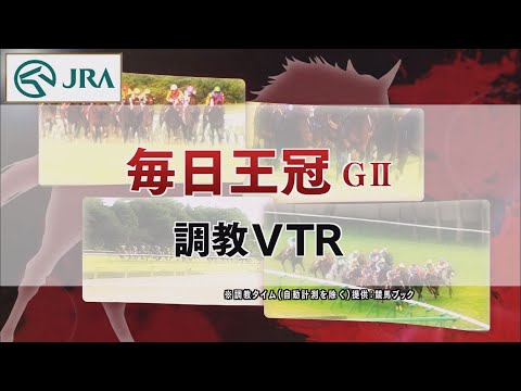 【調教動画】2022年 毎日王冠｜JRA公式