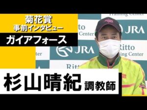 杉山晴紀調教師《ガイアフォース》【菊花賞2022 事前インタビュー】
