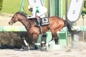ウィリアムバローズ横山武史「跨った瞬間にダメだと思った」