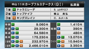 【ホープフルS】散々固いレースって言われてたのにクソ荒れてて草