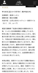 サリオス香港で引退