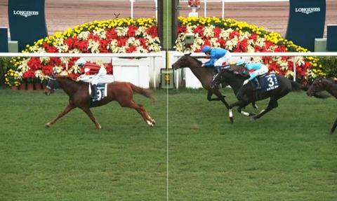 【競馬】香港ヴァーズはレーン騎乗のウインマリリンがＶ