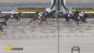 4着テーオーケインズ松山騎手「調教も返し馬も良かった。思ったポジションとれた。馬は精一杯頑張った」