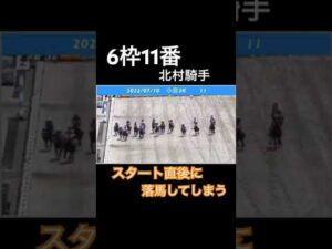 カフジペンタゴンがスタート直後に落馬してしまう #競馬 #horseracing #ウマ娘 #落馬