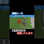 異常歩調から飛越時に落馬してしまう…#競馬 #horseracing #落馬事故