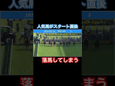 スタート直後につまづいて落馬してしまう#競馬 #horseracing #ウマ娘 #落馬事故