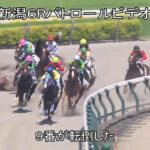 【新潟6R】ホー騎手の落馬がヤバい