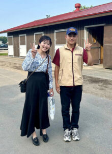 今村聖奈、社台ファームに勤務する幼なじみの男性との2ショット写真を公開