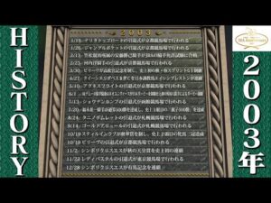【JRAアニバーサリー】競馬HISTORY　～2003～ | JRA公式