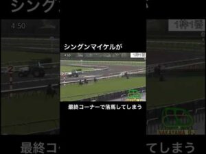 シングンマイケルが最終障害で落馬してしまう #horseracing #競馬