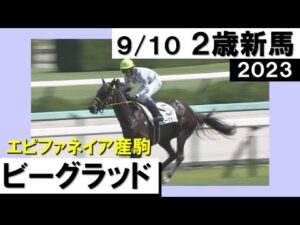 《2023年新馬》武豊騎手「強い内容」ビーグラッドが２馬身半差の快勝！　実況：川島壮雄【カンテレ公式】