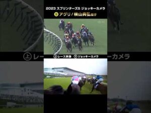 【ジョッキーカメラ×レース映像】2023年スプリンターズS アグリ  横山典弘騎手 #shorts ｜JRA公式