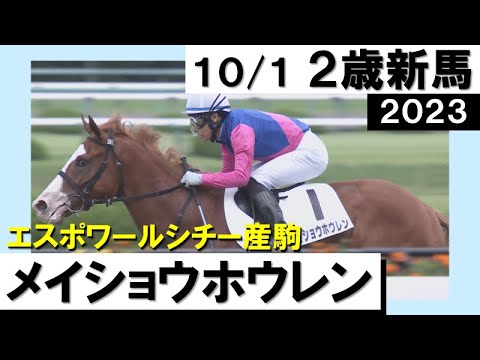 《2023年新馬》メイショウホウレンが“逃げて差す”圧巻の５馬身差Ｖ！　実況：岡安譲【カンテレ公式】