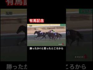 【有馬記念】勝ったかと思ったところから最後の最後に差されてしまう