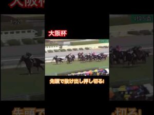 【大阪杯】直線で先頭に抜け出してから突き抜ける