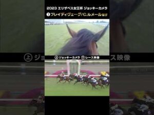 【ジョッキーカメラ×レース映像】2023年エリザベス女王杯 ブレイディヴェーグ  C.ルメール騎手 #shorts ｜JRA公式