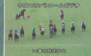 【中山12R】北村宏司、落馬