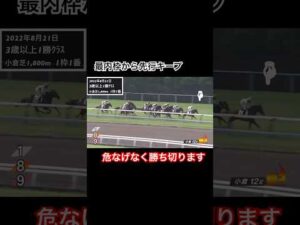 最内枠から先行キープ！危なげなく勝ち切ります！