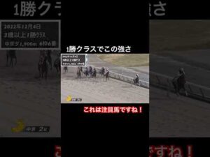 1勝クラスでこの強さ…ヤバイです