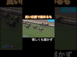 良い位置で競馬を進めるも惜しくも届かず…