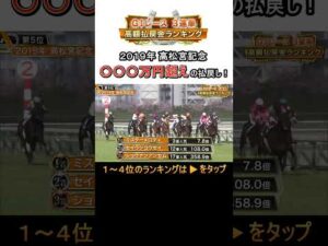 ○○○万円超えの払戻しとなった2019年高松宮記念【GⅠ3連単高額払戻金ランキング 第5位】#shorts | JRA公式