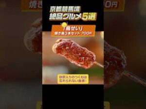 【京都競馬場絶品グルメ5選】本店仕込みの焼き鳥や日本酒飲み比べセットも！#shorts | JRA公式
