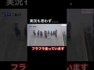 【実況も思わず】フラフラ走っています