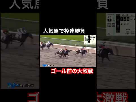 人気馬で枠連勝負　ゴール前の大激戦