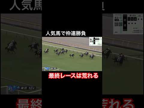 人気馬で枠連勝負　最終レースは荒れる!