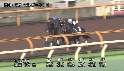 【競馬】マディソンガール（半姉リバティアイランド）が調教で好時計