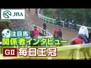 【注目馬 関係者インタビュー】2024年 毎日王冠｜JRA公式
