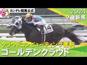 【壮絶な一騎打ち】ゴールデンクラウドが制す！鮫島克駿騎手「今後は精神面がカギ」　2024年 10月27日(日)２歳新馬　京都ダート1800m　実況：岡安譲【カンテレ公式】