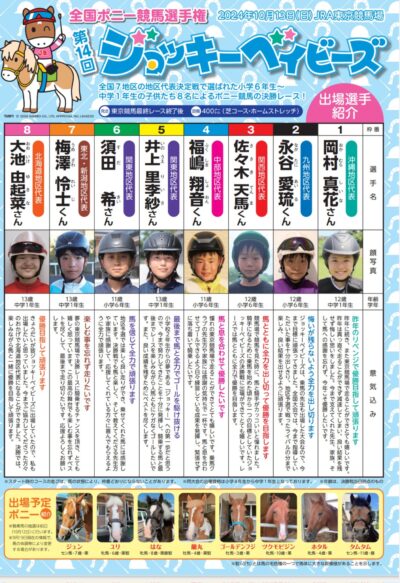 【ジョッキーベイビーズ】で、お前らは府中最終レースはどれから行くの？