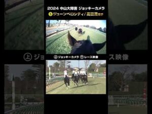 【ジョッキーカメラ×レース映像】2024年中山大障害 ジューンベロシティ 高田潤騎手 #shorts ｜JRA公式