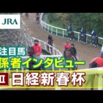 【注目馬 関係者インタビュー】2025年 日経新春杯|JRA公式