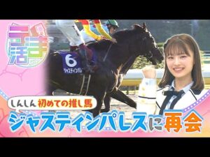 【うま活】しんしんが初めての推し馬！ジャスティンパレスと再会！【名場面・特別配信（2023年11月取材）】