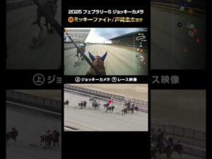 【ジョッキーカメラ×レース映像】2025年フェブラリーステークス ミッキーファイト 戸崎圭太騎手 #shorts ｜JRA公式