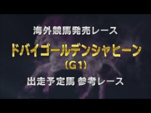 【参考レース】2025年 ドバイゴールデンシャヒーン｜JRA公式