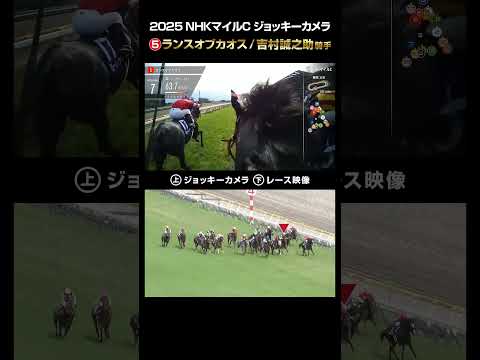 【ジョッキーカメラ×レース映像】2025年NHKマイルカップ ランスオブカオス 吉村誠之助騎手 #shorts |JRA公式