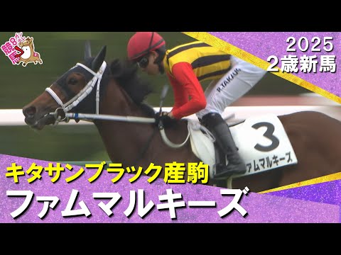 キタサンブラック産駒ファムマルキーズが人気に応えて新馬勝ち!大久保龍志 調教師「まだ成長の余地がある馬です」 2025年 6月8日(日)2歳新馬 阪神芝1400m 実況:川島壮雄【カンテレ公式】