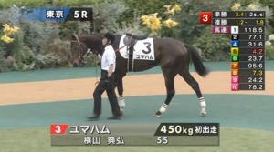 【日曜東京5R新馬戦】いよいよコントレイル産駒デビューか