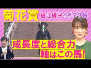 「馬がすごく良くなってる！」エネルジコ、エリキング、ショウヘイ・・・菊花賞(ＧⅠ)を元ジョッキーの細江純子さんが解説！＜細江純子のネタ帳＞