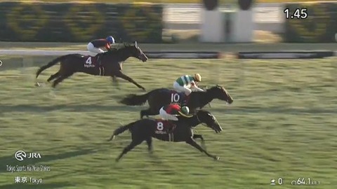 【競馬】東京スポーツ杯2歳Sはルメール騎乗のパントルナイーフがV