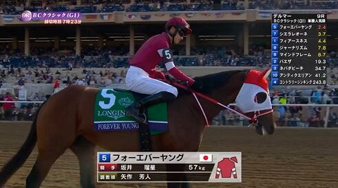 【BCクラシック】フォーエバーヤング&坂井騎手がキタ━━━━━━━━m9( ゚∀゚)━━━━━━━━!!