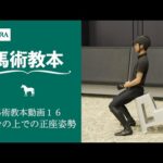 【馬事公苑】馬術教本動画16 台の上での正座姿勢 | JRA公式