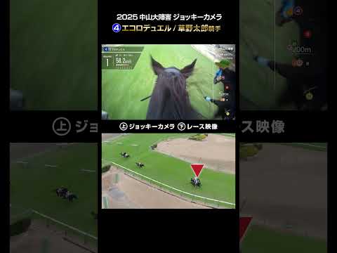 【ジョッキーカメラ×レース映像】2025年中山大障害 エコロデュエル 草野太郎騎手 #shorts ｜JRA公式