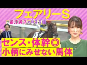 「基礎体力ある!」注目のアナ馬は!?ギリーズボール、サンアントワーヌ、ピエドゥラパン・・・フェアリーステークス(GⅢ)を元ジョッキーの細江さんが徹底解説!<細江純子のネタ帳>